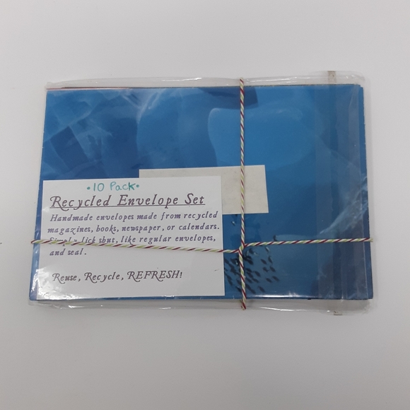 ♻️ Handmade Upcycled Envelopes Pack of 10 Recycled - Picture 4 of 6